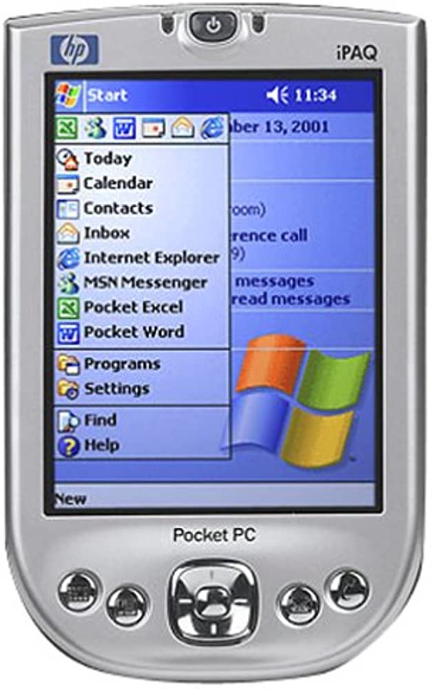 Pocket PC с Start menu, Pocket Word, Pocket Excel и Internet Explorer — настольная mental model в ладони.
