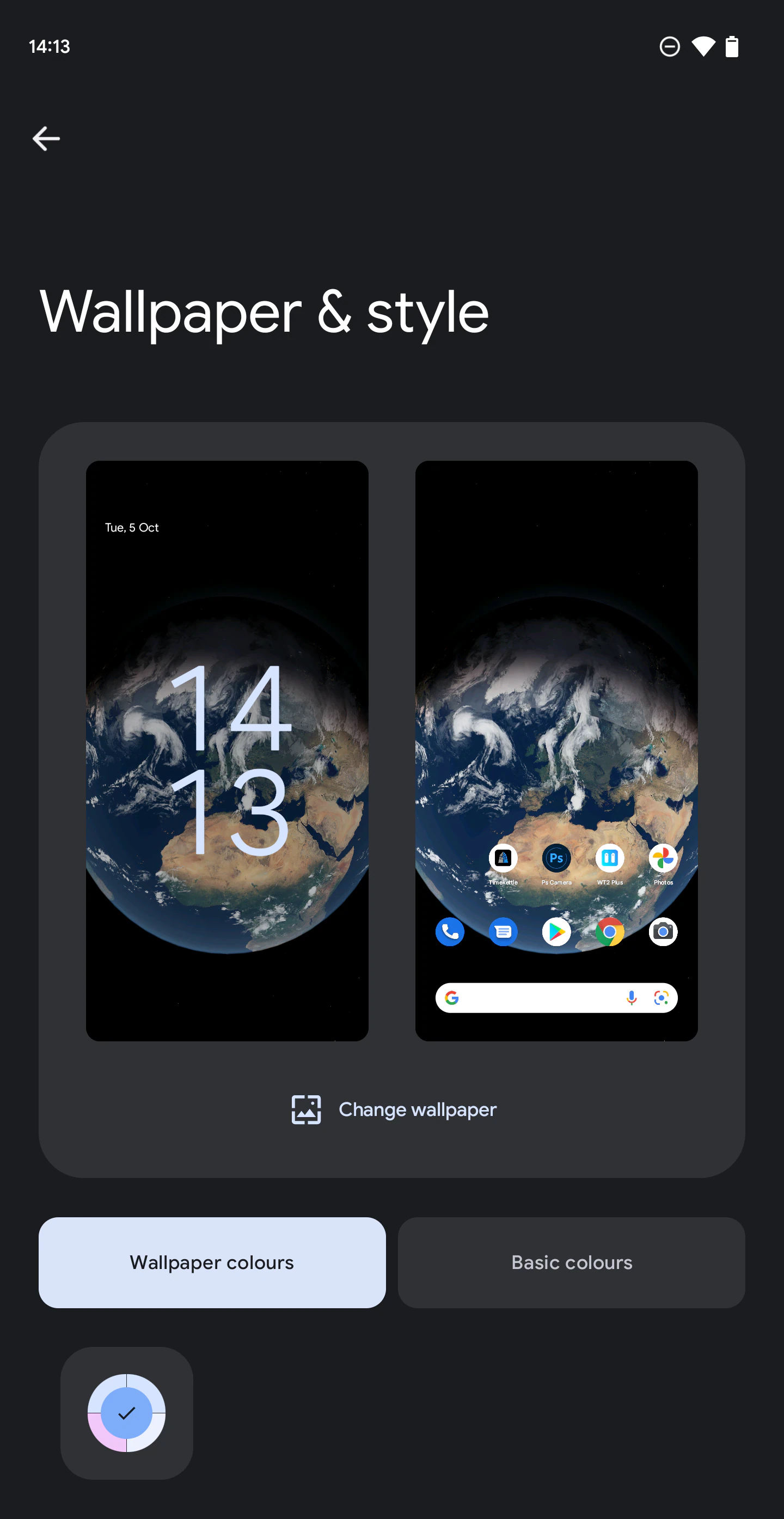 Material You: цвет wallpaper автоматически превращается в системную palette для lock screen, notifications и controls.